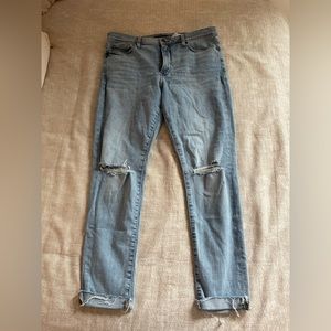 Banana republic mid-rise skinny jeans, size 31